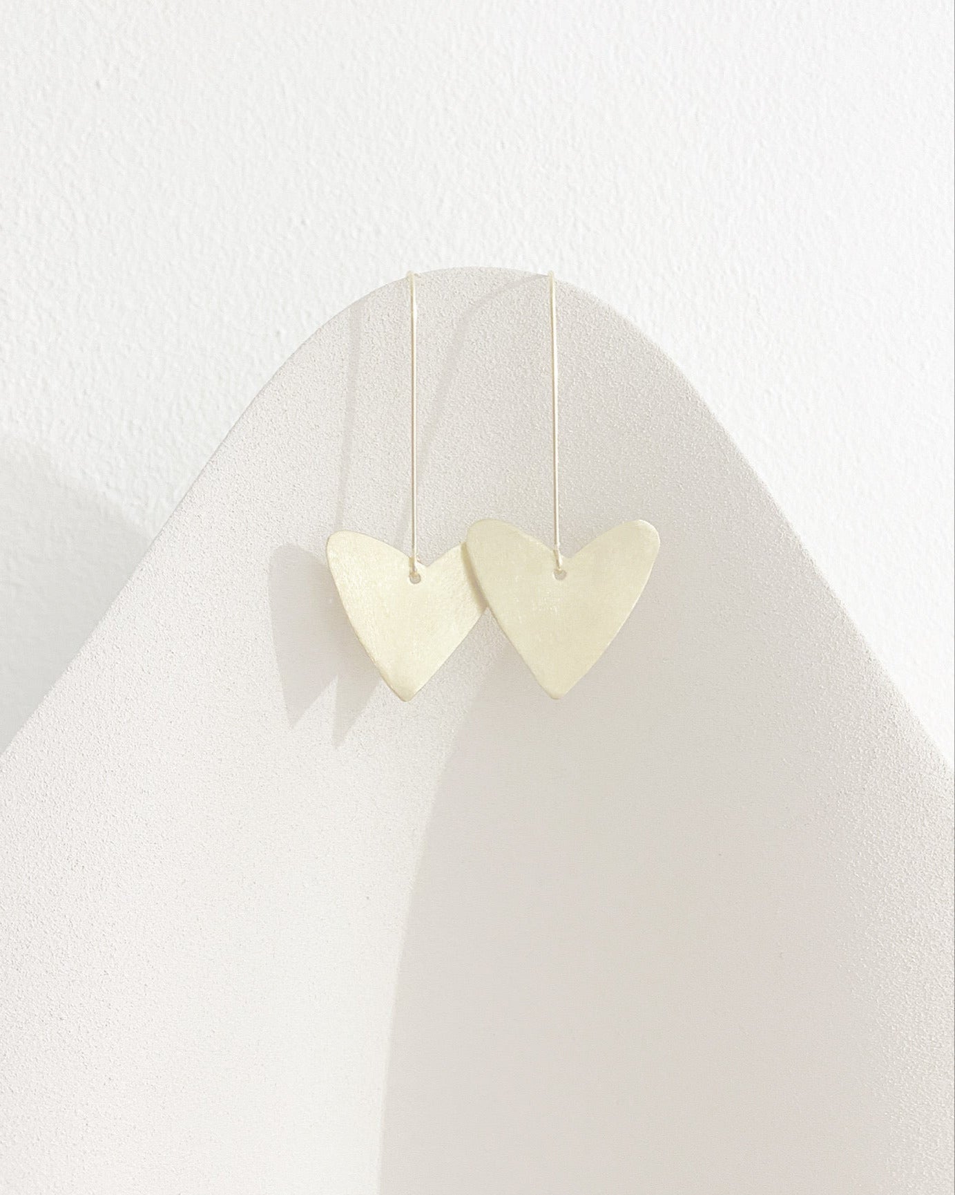 A T H E N A ~ giant heart earrings