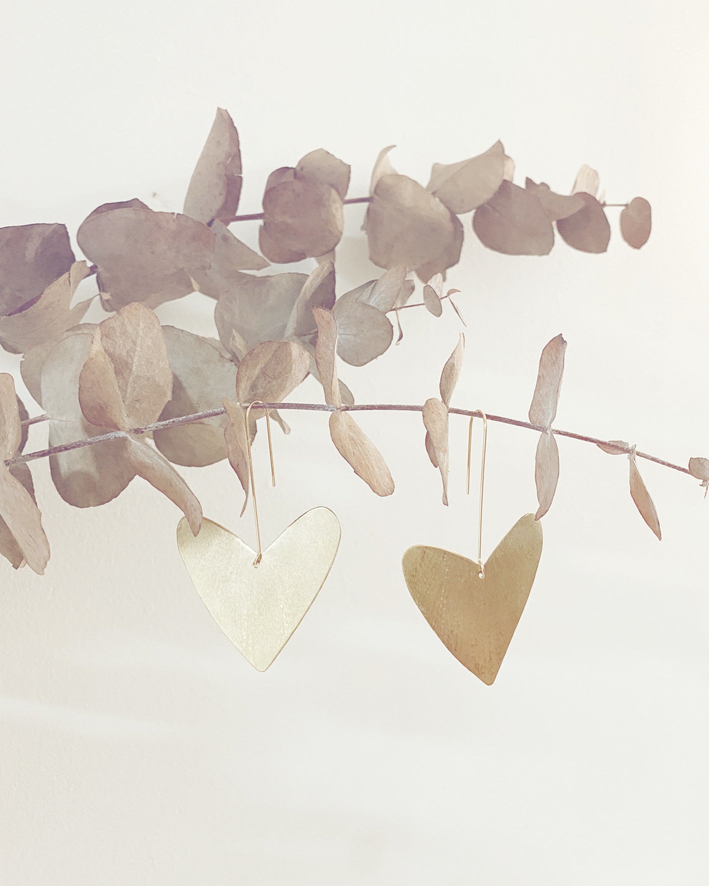 A T H E N A ~ giant heart earrings