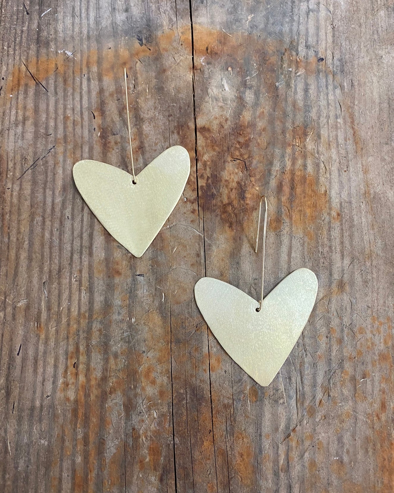 A T H E N A ~ giant heart earrings