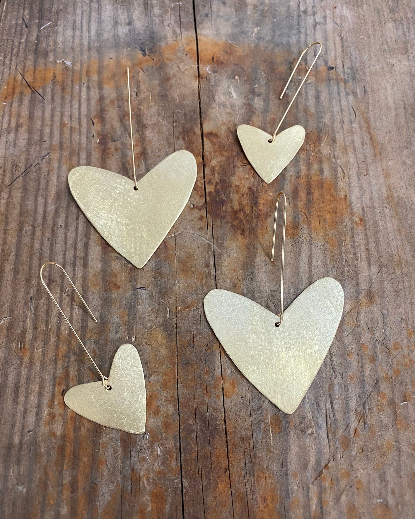 A T H E N A ~ giant heart earrings