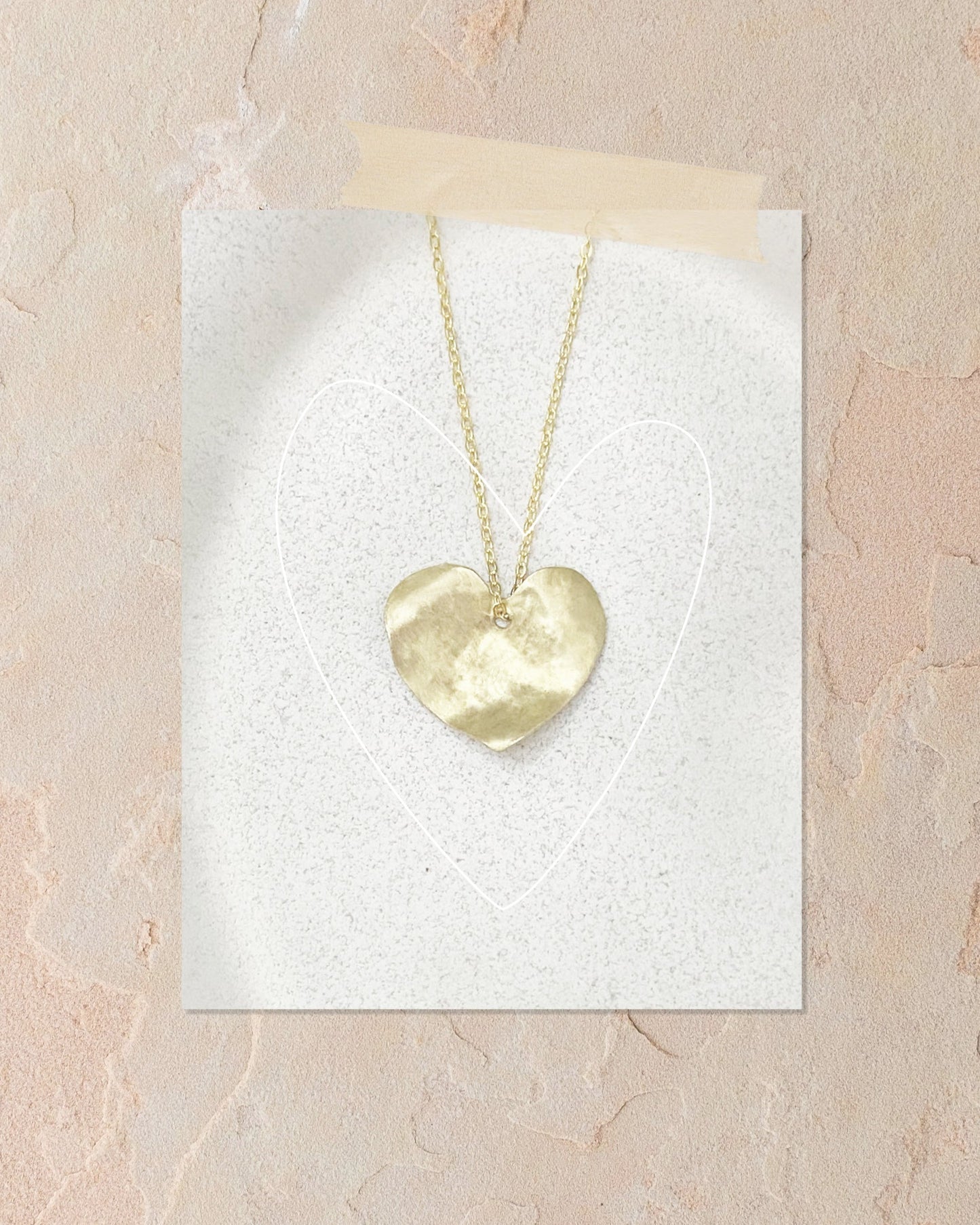 L O V E . L A ~ golden heart pendant