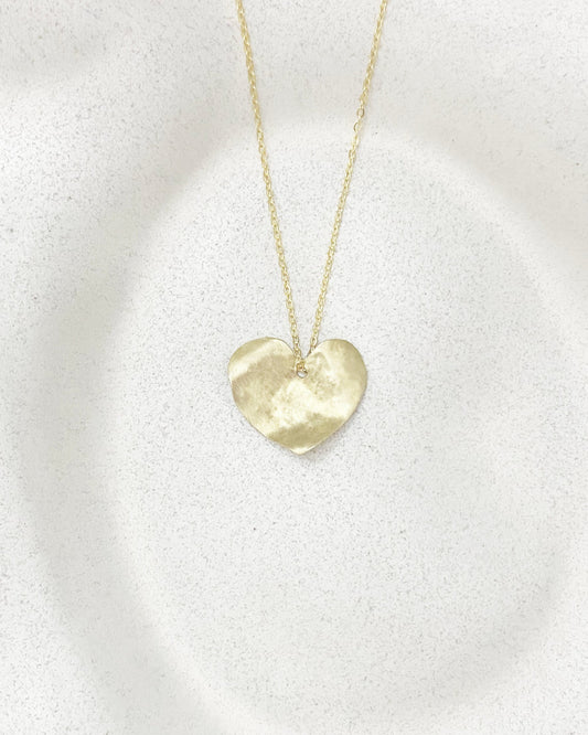 L O V E . L A ~ golden heart pendant