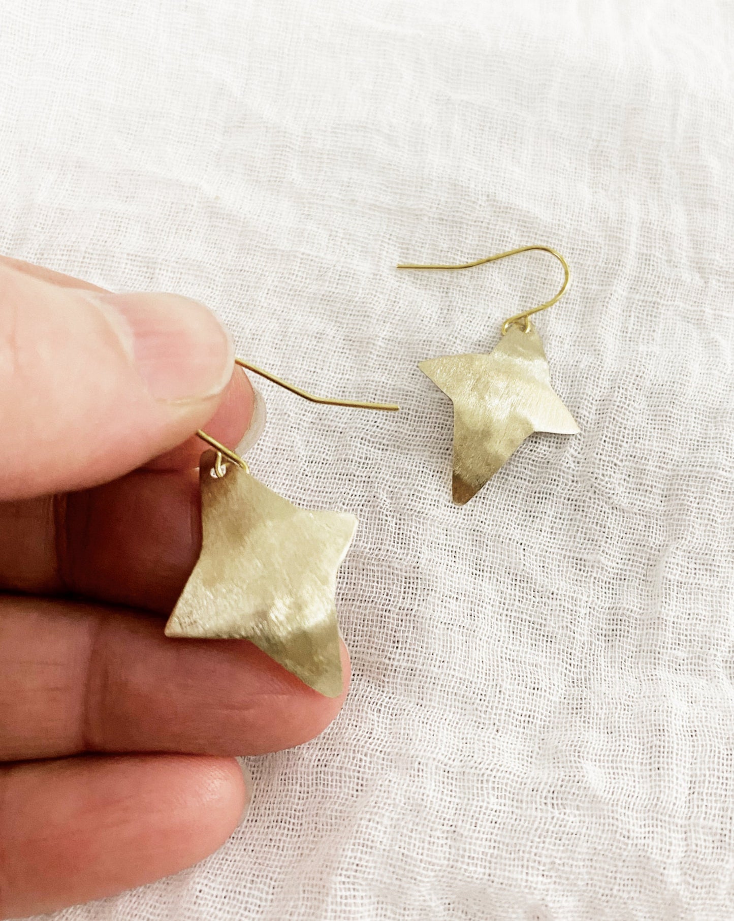 A S T E R I A ~ golden star earrings
