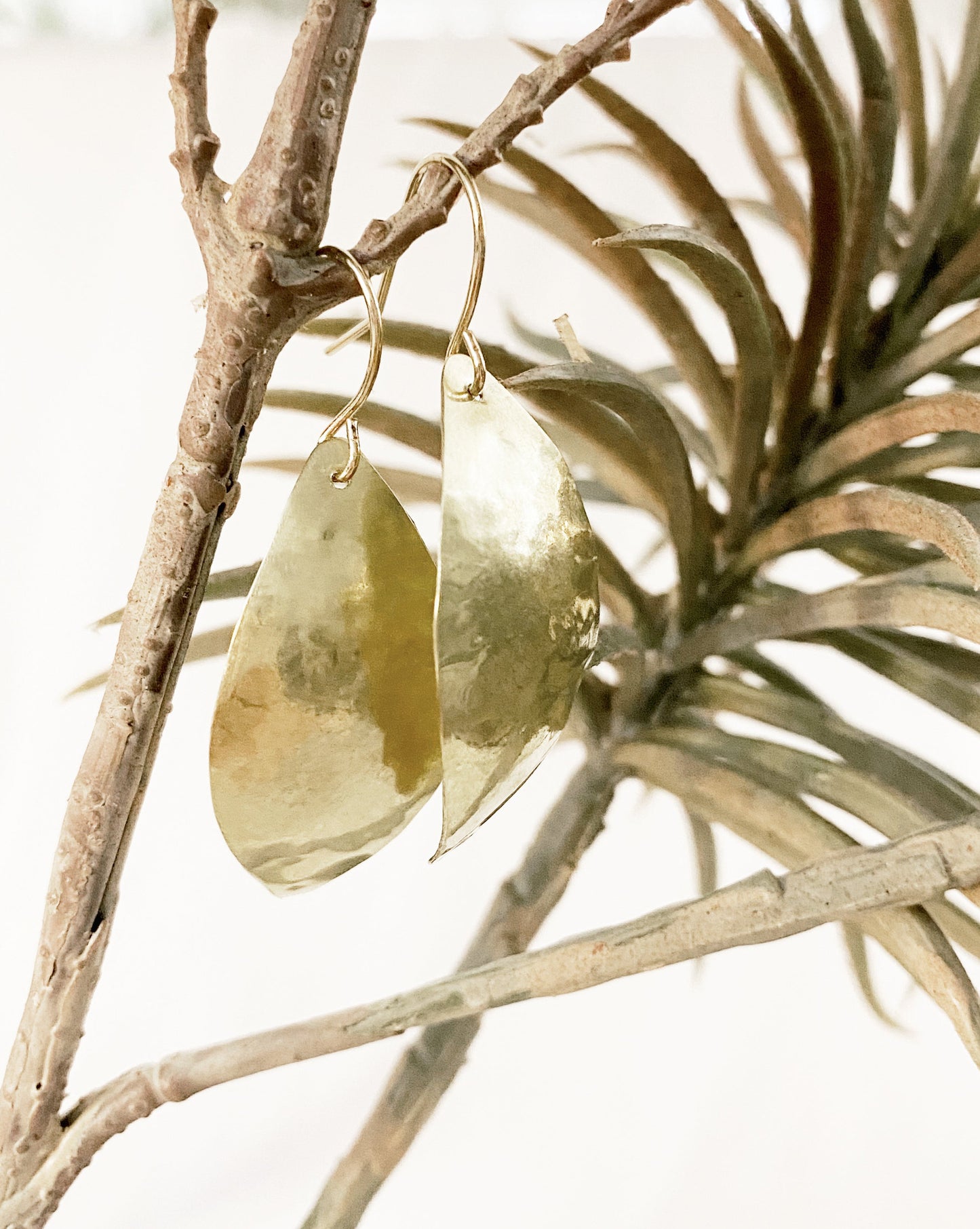 L U N A ~ golden moon earrings